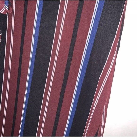 Madewell Wrap Around Maxi Dress in Stockdale Stripe 3/4 Sleeve Women's Size 0 - Picture 9 of 12